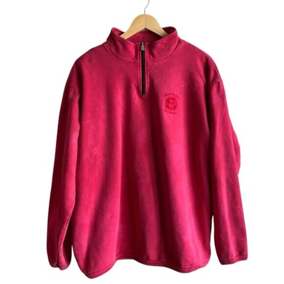 Dagoli Vintage 100% Cotton Quarter Zip Pullover Sun Spirit Canada Logo XL - Picture 2 of 14